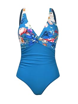CUPSHE Women's One Piece Swimsuit V Neck Wrapped Front